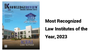 Most Recognized Law Institutes of the Year, 2023