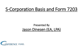 Reporting S-Corporation Shareholder Basis: Documenting the Financial Backbone