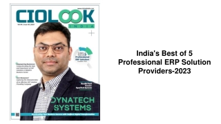 India's Best of 5 Professional ERP Solution Providers-2023