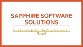Angular vs. Vue.js Which JavaScript Framework to Choose
