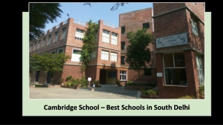 Best Schools in South Delhi