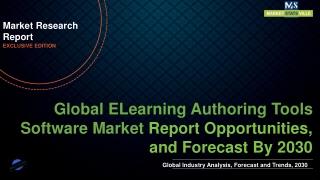 ELearning Authoring Tools Software Market will reach at a CAGR of 15.4% from to 2030