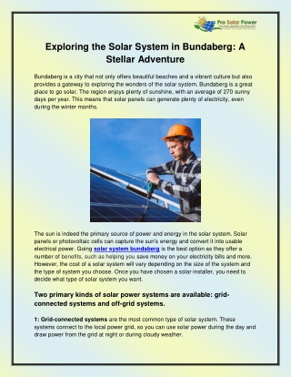 Solar installers bundaberg