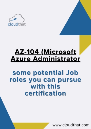  AZ-104 certification training