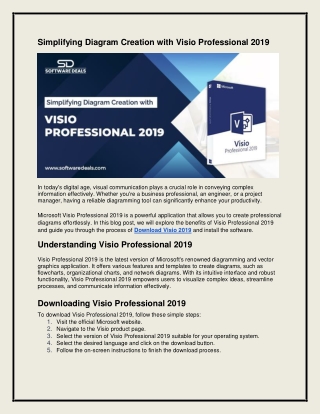 Simplifying Diagram Creation with Visio Professional 2019