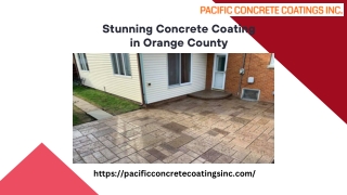 Install Long-Lasting and Stunning Concrete Coatings in Orange County