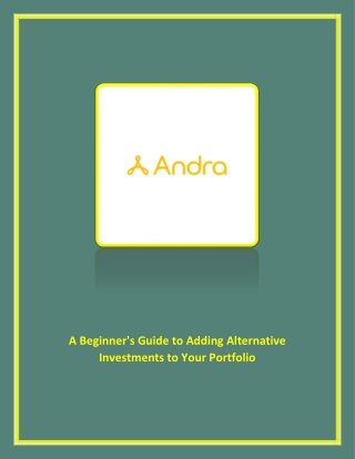 A Beginner's Guide to Adding Alternative Investments to Your Portfolio