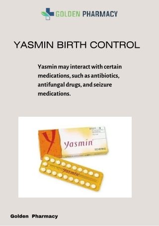 Stay in Control with Yasmin Birth Control – Buy Now