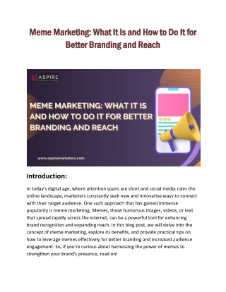 Meme Marketing: What It Is and How to Do It for Better Branding and Reach