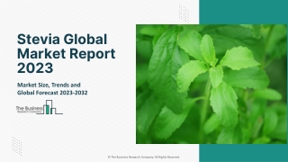 Stevia Market 2023 - Share, Ongoing Trends, Size, Growth Rate And Key Players