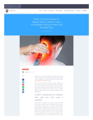 Va disability rating for neck pain