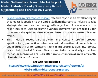 Sodium Bicarbonate - Chemical Material