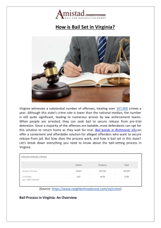 How is Bail Set in Virginia