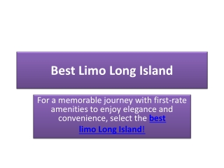 Best Limo Long Island