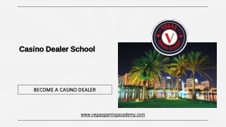 Casino Dealer School - Vegas Gaming Academy