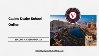 Casino Dealer School Online - Vegas Gaming Academy