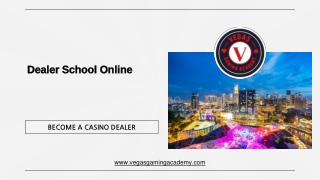 Dealer School Online - Vegas Gaming Academy