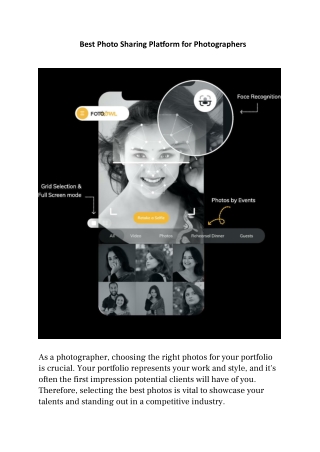 Best Photo Sharing Platform for Photographers | FOTOOWL