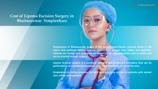 Cost of Lipoma Excision Surgery in Bhubaneswar  SimpleeKare