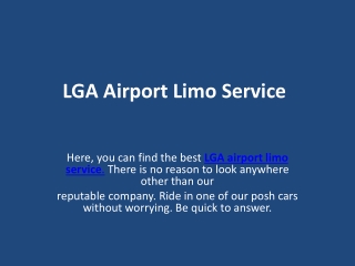 LGA Airport Limo Service