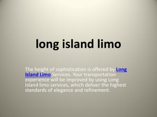 long island limo