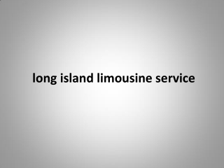 long island limousine service