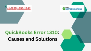 [Updated] QuickBooks Error 1310 Causes and Solutions