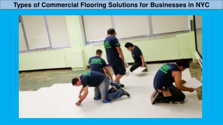 Types of Commercial Flooring Solutions for Businesses in NYC