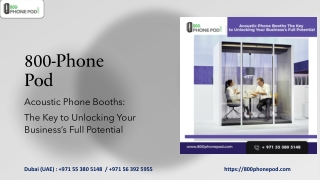 Acoustic Phone Booths- The Key to Unlock Your Business Potential-1