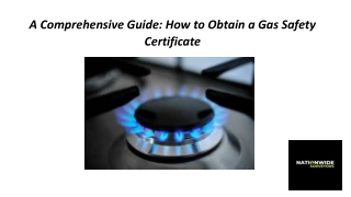 A Comprehensive Guide How to Obtain a Gas Safety Certificate