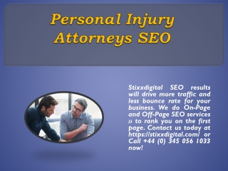 Personal Injury Attorneys SEO