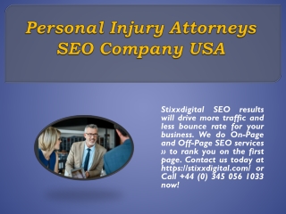 Personal Injury Attorneys SEO Company USA