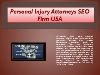 Personal Injury Attorneys SEO Firm USA