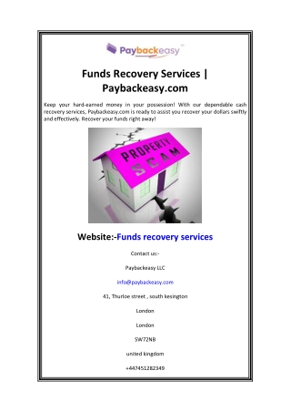 Funds Recovery Services Paybackeasy.com