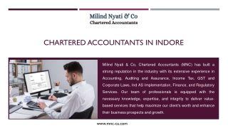 Chartered Accountants in Indore - MILIND NYATI & CO