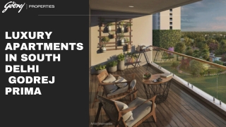 Luxury Apartments In South Delhi - Godrej Prima