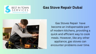 Gas Stove Repair Dubai