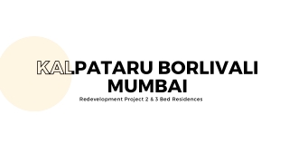 Kalpataru Borlivali Mumbai - PDF