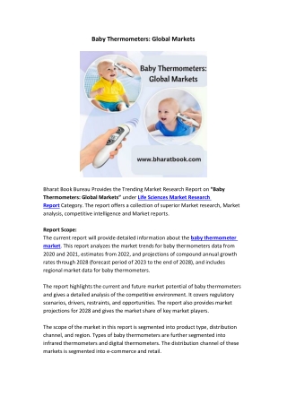 Baby Thermometers Global Markets