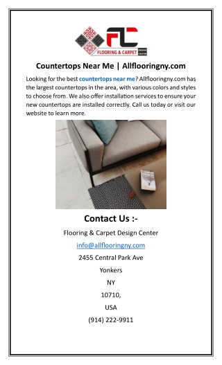 Countertops Near Me | Allflooringny.com