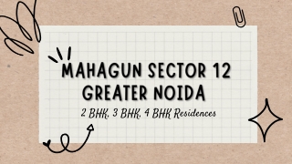 Mahagun Sector 12 Greater Noida - PDF