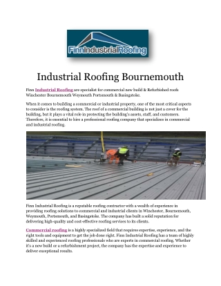 Commercial Roofing Company Hampshire