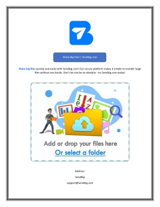Share Big Files Sendbig.com