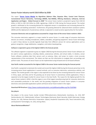 Sensor Fusion Market