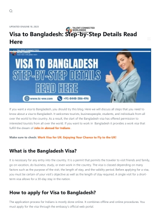 Visa to Bangladesh