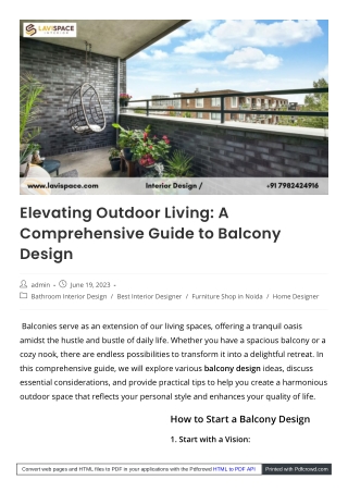 Balcony Design
