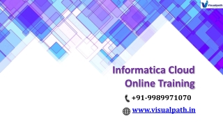 Informatica Cloud Online Training