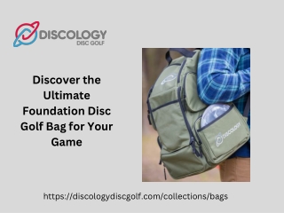 Discover the Ultimate Foundation Disc Golf Bag for Your Game