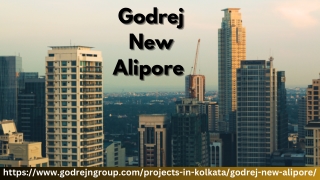 Godrej New Alipore - A Perfect Opportunity For A Low-Cost Residential Apartment