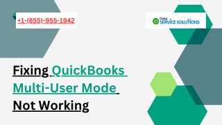 QuickBooks Multi-User Mode Not Working? Here's How to Fix